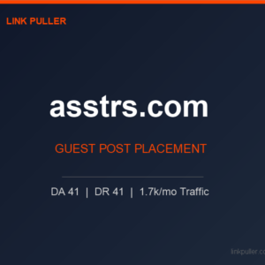Publish Guest Post on asstrs.com