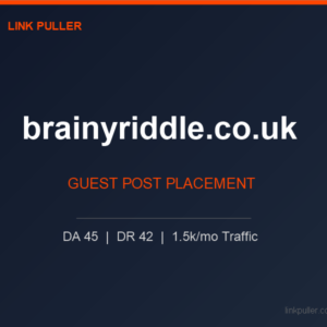 Publish Guest Post on brainyriddle.co.uk