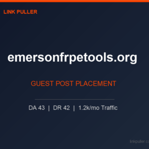 Publish Guest Post on emersonfrpetools.org