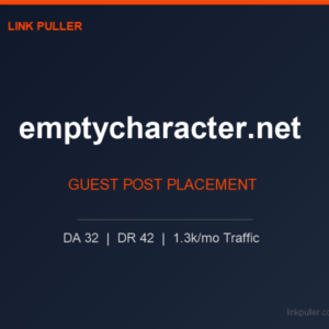 Publish Guest Post on emptycharacter.net