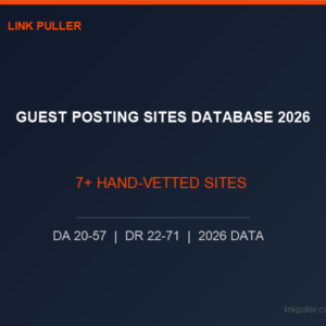 Vetted Guest Posting Sites Database 2026