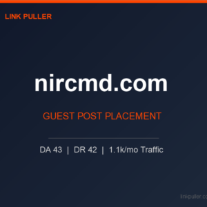 Publish Guest Post on nircmd.com