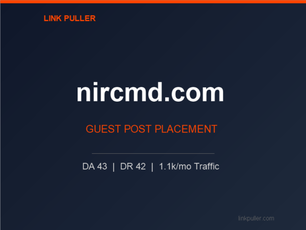 Publish Guest Post on nircmd.com