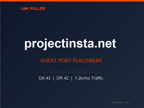 Publish Guest Post on projectinsta.net
