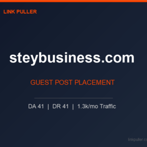 Publish Guest Post on steybusiness.com