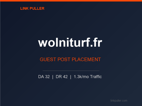 Publish Guest Post on wolniturf.fr